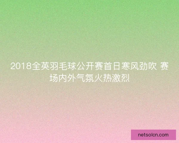 2018全英羽毛球公开赛首日寒风劲吹 赛场内外气氛火热激烈 2018全英羽毛球公开赛首日寒风劲吹 赛场内外气氛火热激烈